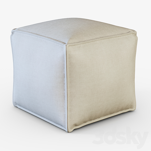 Pouf BAG 3DS Max Model - thumbnail 1