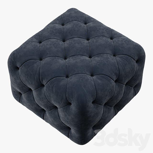 Pouf Benson 3DS Max Model - thumbnail 2