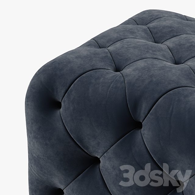 Pouf Benson 3DS Max Model - thumbnail 3