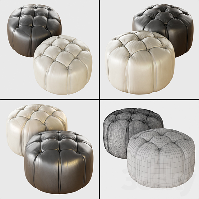 Pouf Bon Bon Asnaghi 3ds Max - thumbnail 1