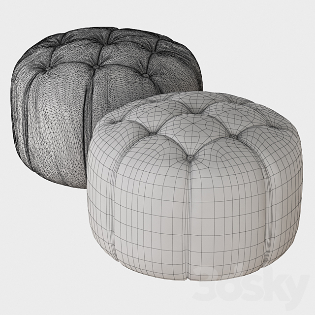 Pouf Bon Bon Asnaghi 3ds Max - thumbnail 2