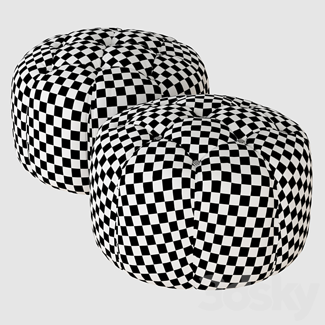 Pouf Bon Bon Asnaghi 3ds Max - thumbnail 3