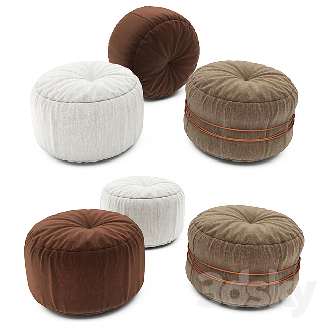 Pouf collection 08 3DSMax File - thumbnail 1