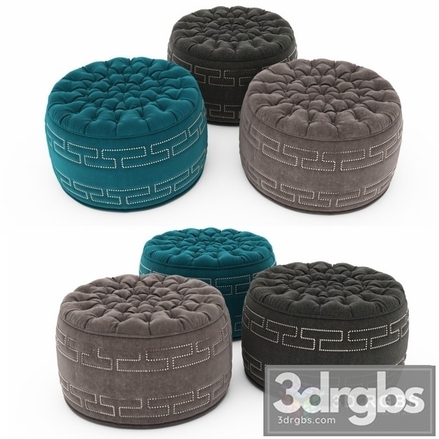 Pouf Collection 11 3dsmax Download - thumbnail 1