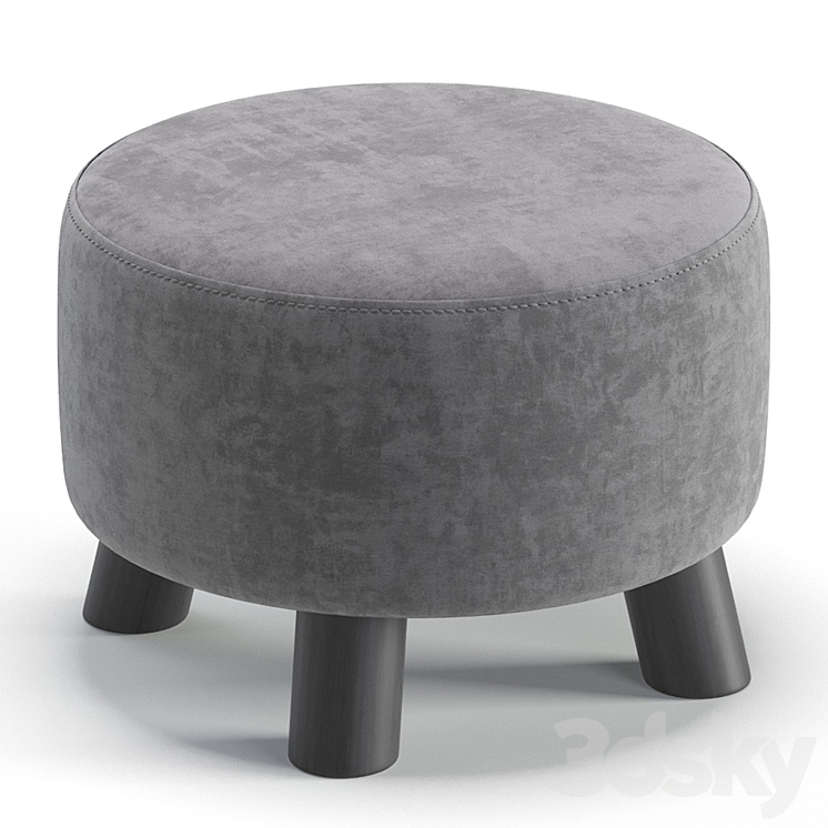 Pouf Elvi 5 Colors Version divan.ru\/Пуф Элви диван.ру 3DS Max Model - thumbnail 2