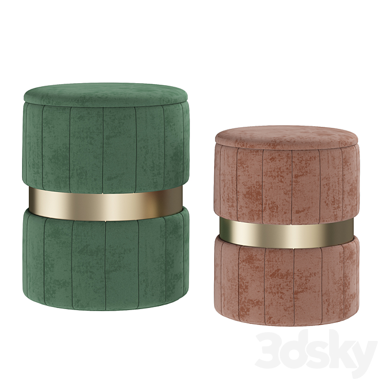 Pouf from inmyroom 3DS Max Model - thumbnail 3