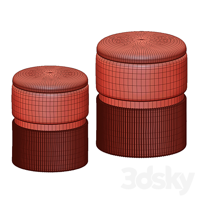 Pouf from inmyroom 3DS Max Model - thumbnail 3