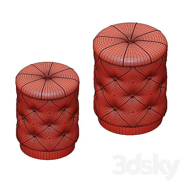 Pouf from inmyroom 3DS Max Model - thumbnail 3