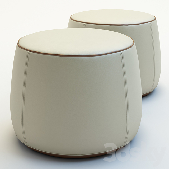 Pouf Grace Alf 3DS Max Model - thumbnail 2