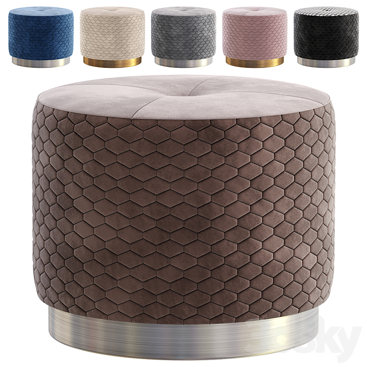 Pouf Honey by inmyroom.ru\/Пуф Мед 3DS Max Model - thumbnail 1