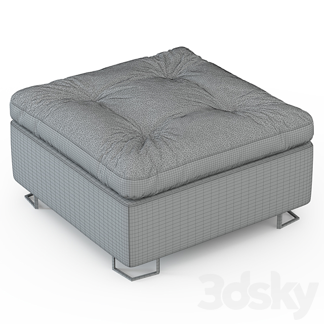 Pouf Jazz 3DS Max Model - thumbnail 3