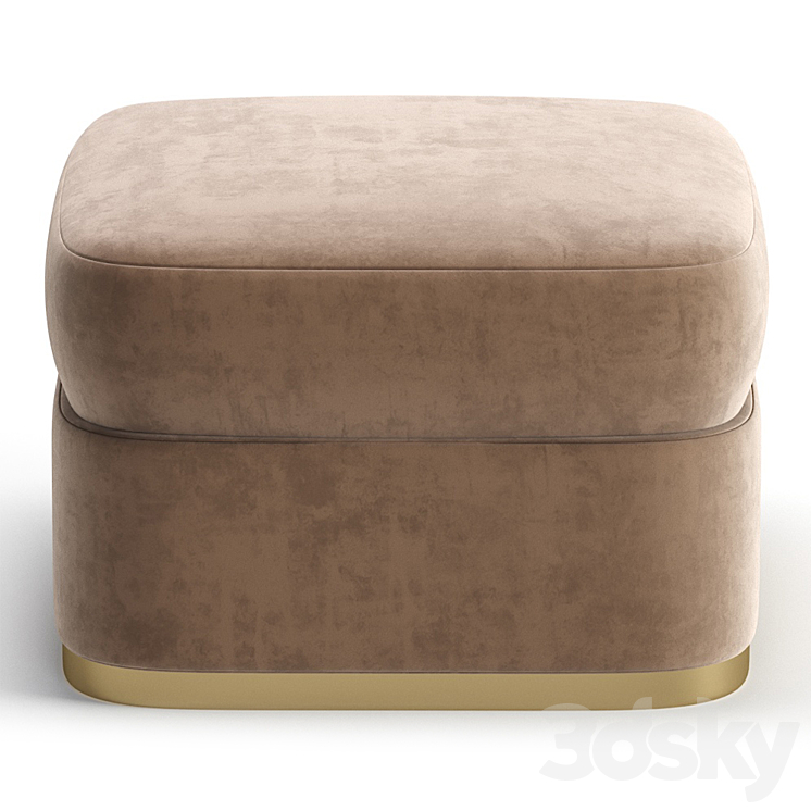 Pouf JESSICA by Cazarina Interiors 3 Colors Version\/Пуф джессика 3DS Max Model - thumbnail 2