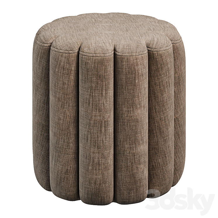 Pouf Justyna 3DS Max Model - thumbnail 2