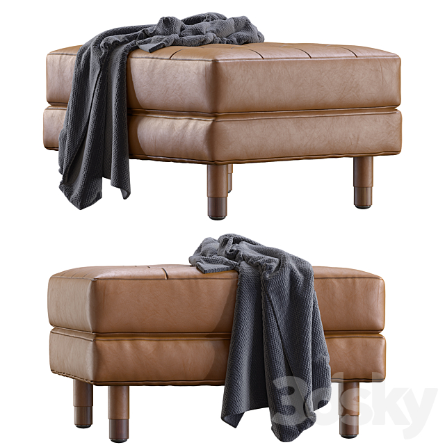 Pouf Landskrona leather By Ikea 3DSMax File - thumbnail 4