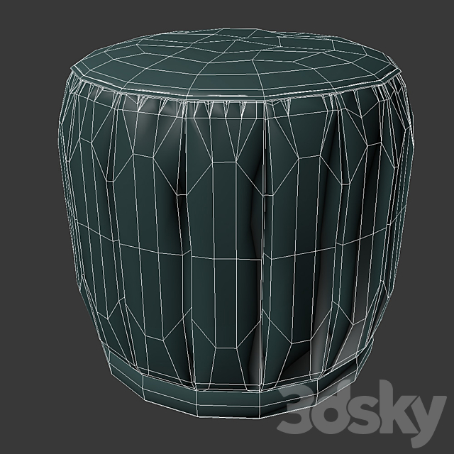 Pouf LEONE 3DS Max Model - thumbnail 3