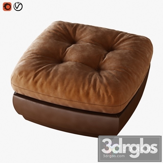 Pouf Malibu 3dsmax Download - thumbnail 1