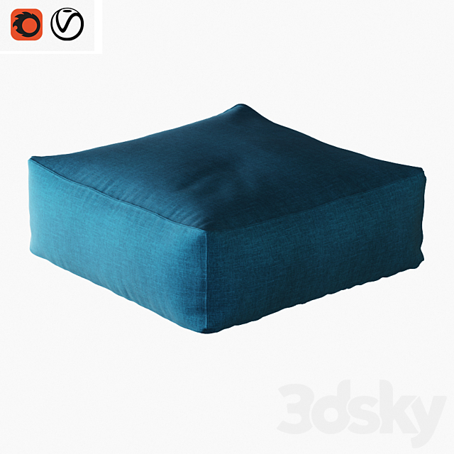 Pouf Pianca Limbo 3ds Max - thumbnail 1