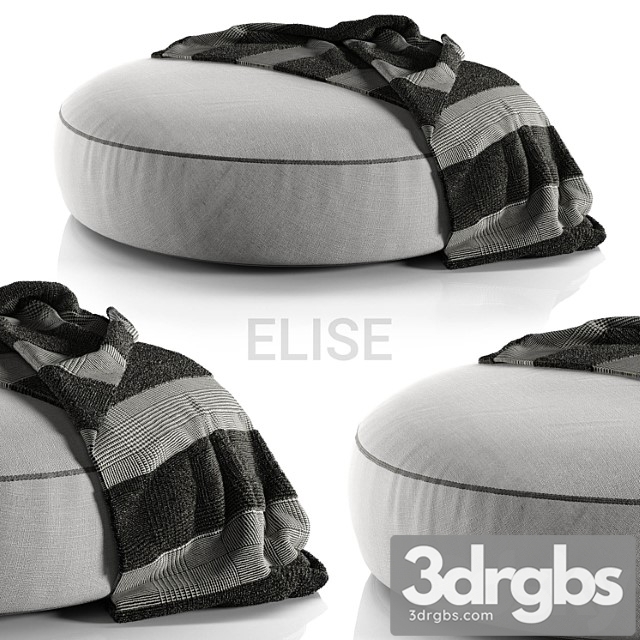 Pouf Poliform Elise 3dsmax Download - thumbnail 1