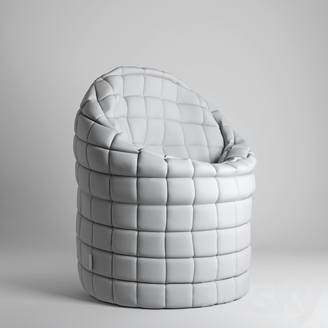 pouf pops 3DS Max Model - thumbnail 4