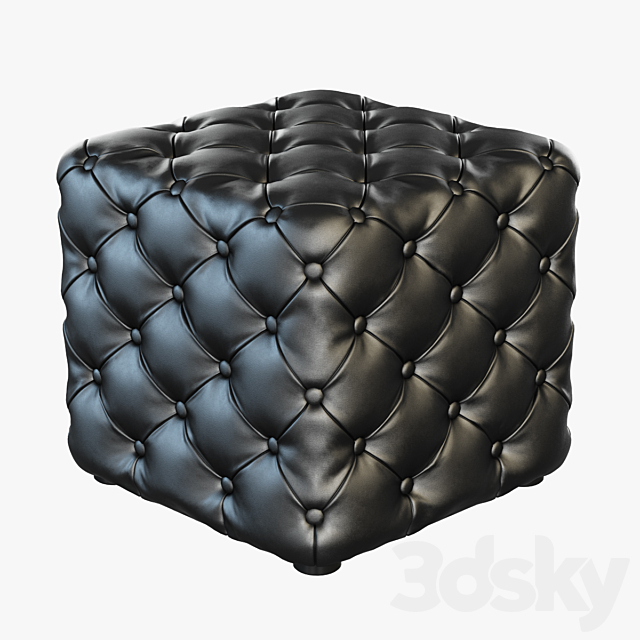 Pouf Porada Alcide 3DS Max Model - thumbnail 2