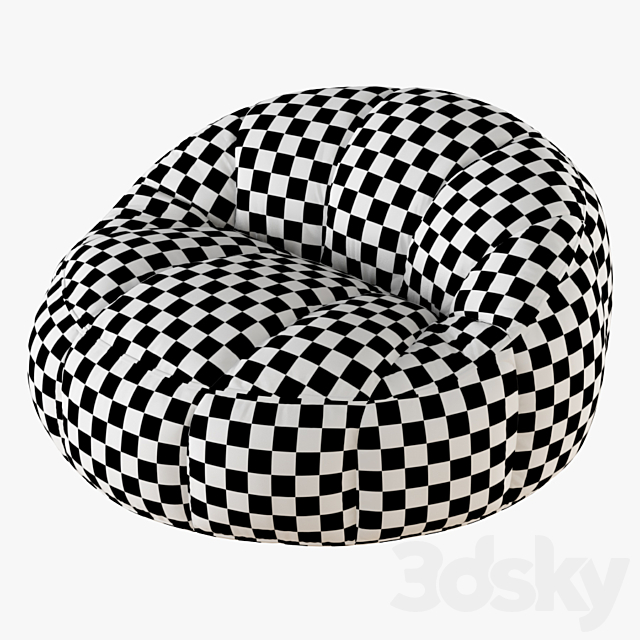 Pouf rondo 3ds Max - thumbnail 3