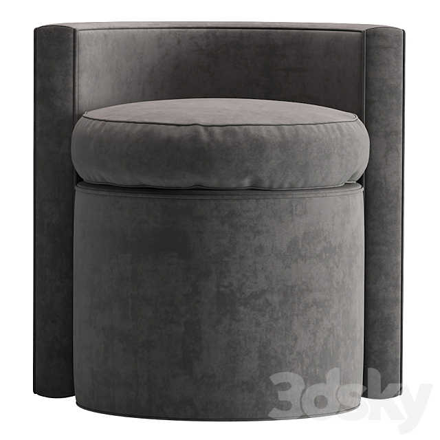 Pouf Stool Arcadia 113161 eichholtz idcollection 3ds Max - thumbnail 1