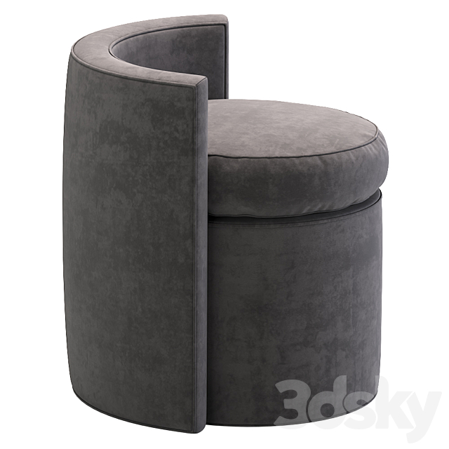 Pouf Stool Arcadia 113161 eichholtz idcollection 3ds Max - thumbnail 2