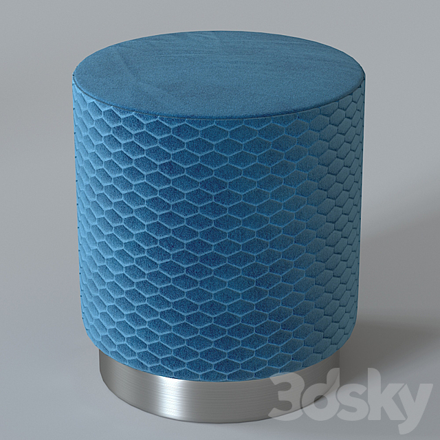 Pouf supera luxemebel 3ds Max - thumbnail 2