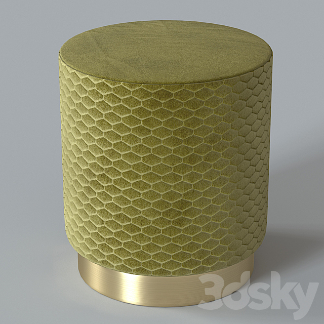 Pouf supera luxemebel 3ds Max - thumbnail 3