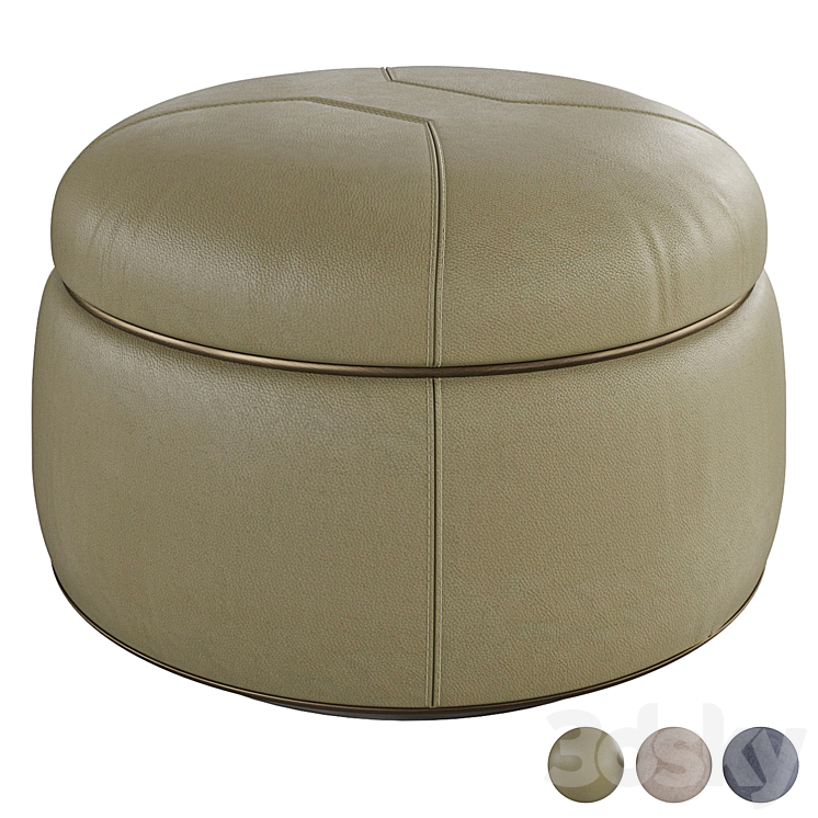 Pouf Tuffet 3DS Max Model - thumbnail 1