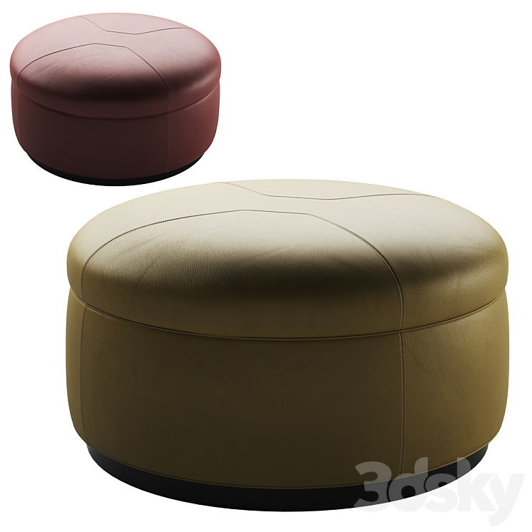 Pouf TUFFET by Minotti 3DS Max Model - thumbnail 1