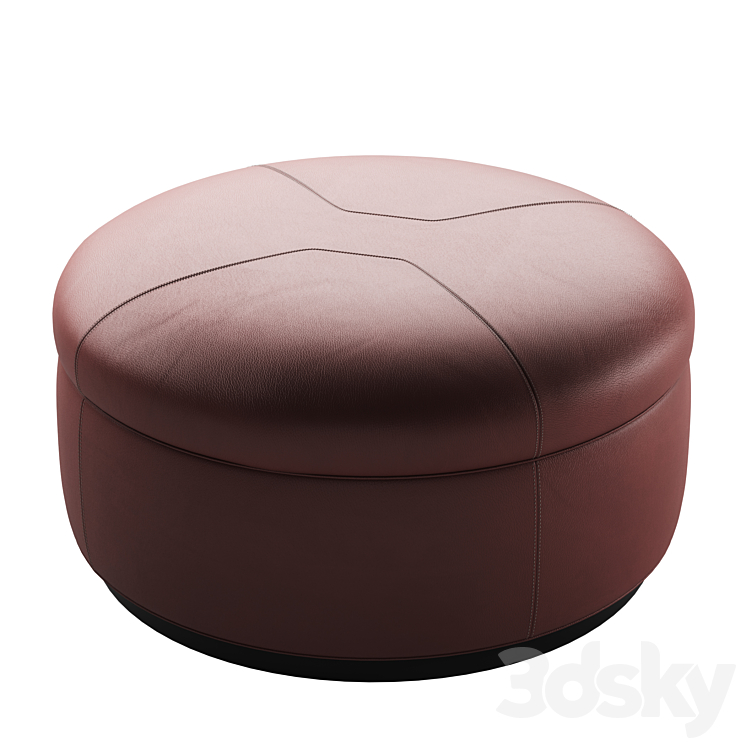 Pouf TUFFET by Minotti 3DS Max Model - thumbnail 2