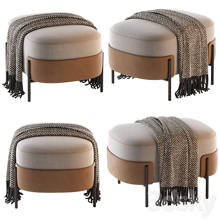 Pouf WAM BROSS 3DS Max Model - thumbnail 2