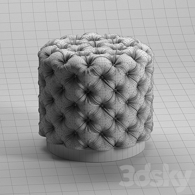 pouf_001 3DS Max Model - thumbnail 3