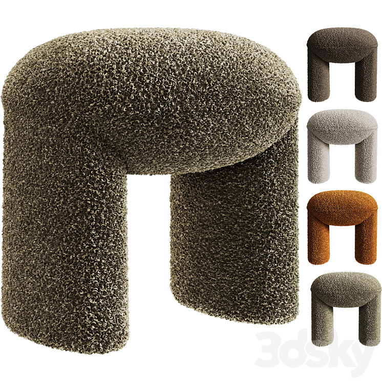 Pouffe Artym by Corner desigh 3DS Max Model - thumbnail 1