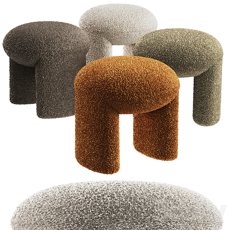 Pouffe Artym by Corner desigh 3DS Max Model - thumbnail 2