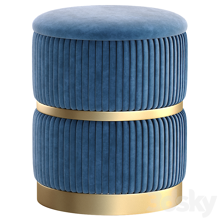 Pouffe Charlotte by inmyroom.ru\/Пуф Шарлотта 3DS Max Model - thumbnail 2