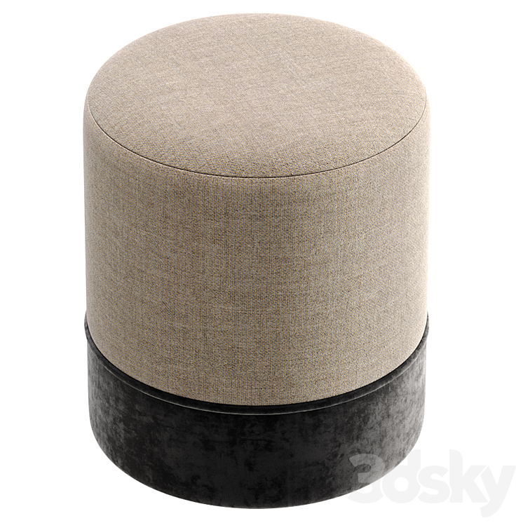 Pouffe Descartes by inmyroom.ru\/Пуф Декарт 3DS Max Model - thumbnail 2