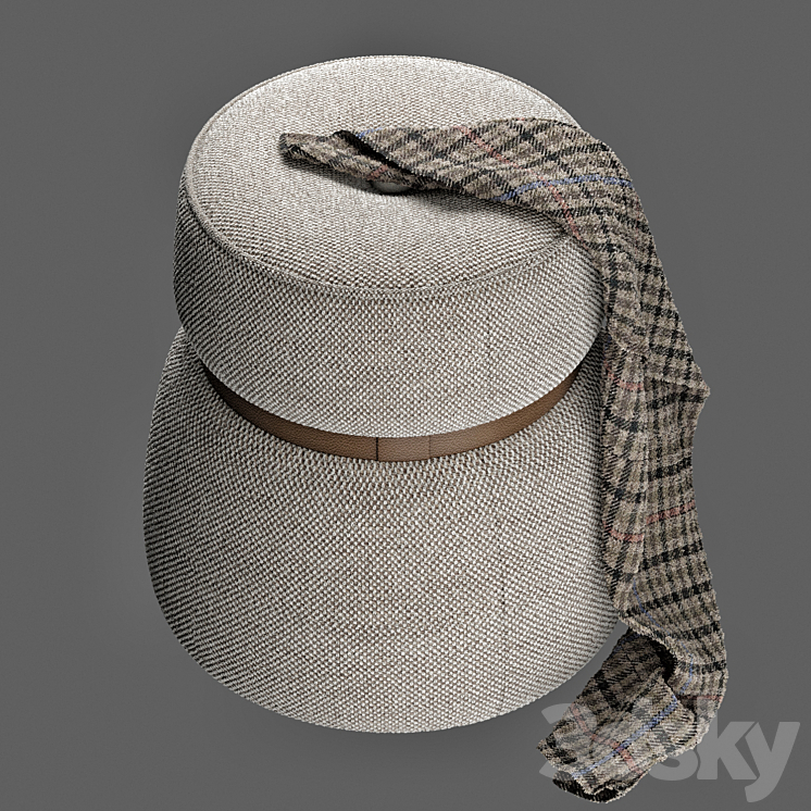 Pouffe Leplì 3DS Max Model - thumbnail 2