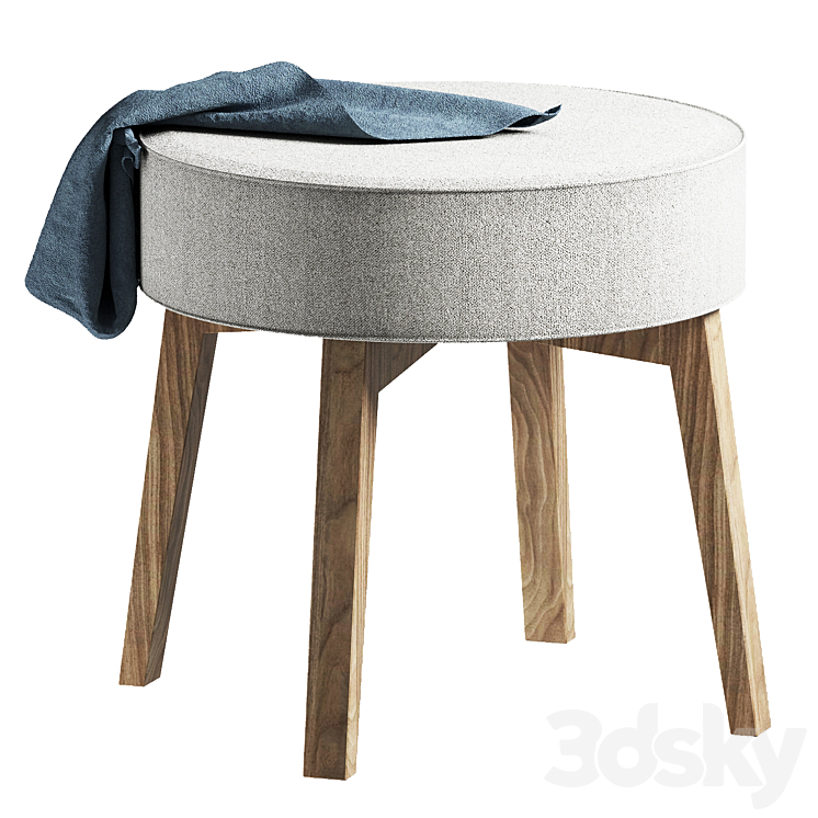 pouffe RIK DOIMO SALOTTI 3DS Max Model - thumbnail 1