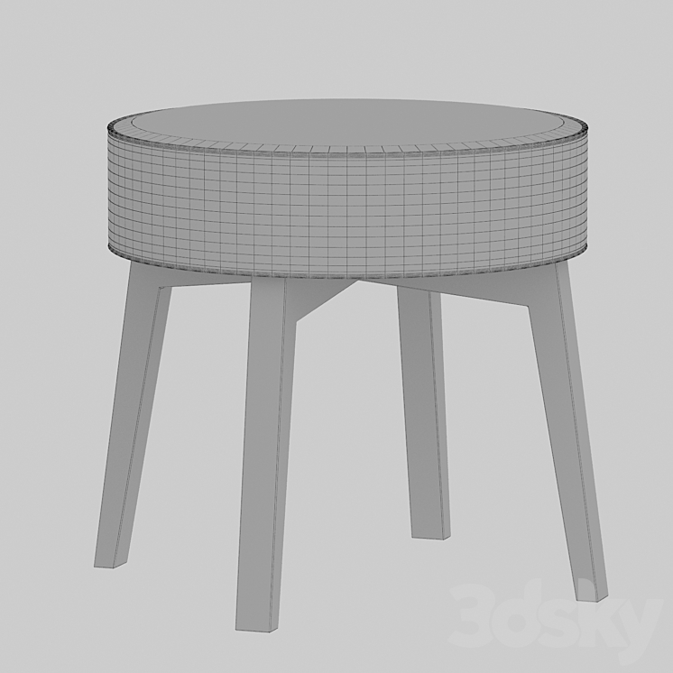 pouffe RIK DOIMO SALOTTI 3DS Max Model - thumbnail 2