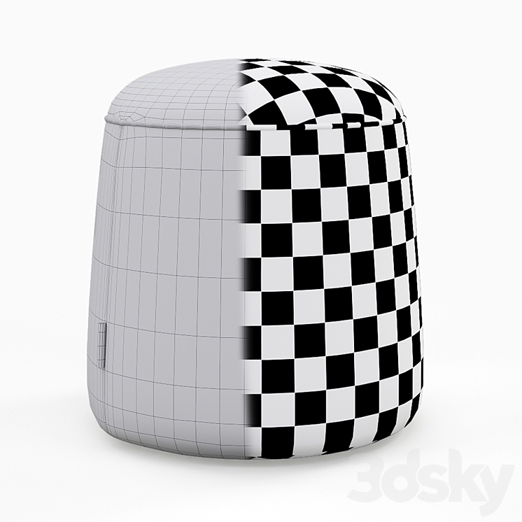 Pouffe Terry Dantone Home 3DS Max Model - thumbnail 2