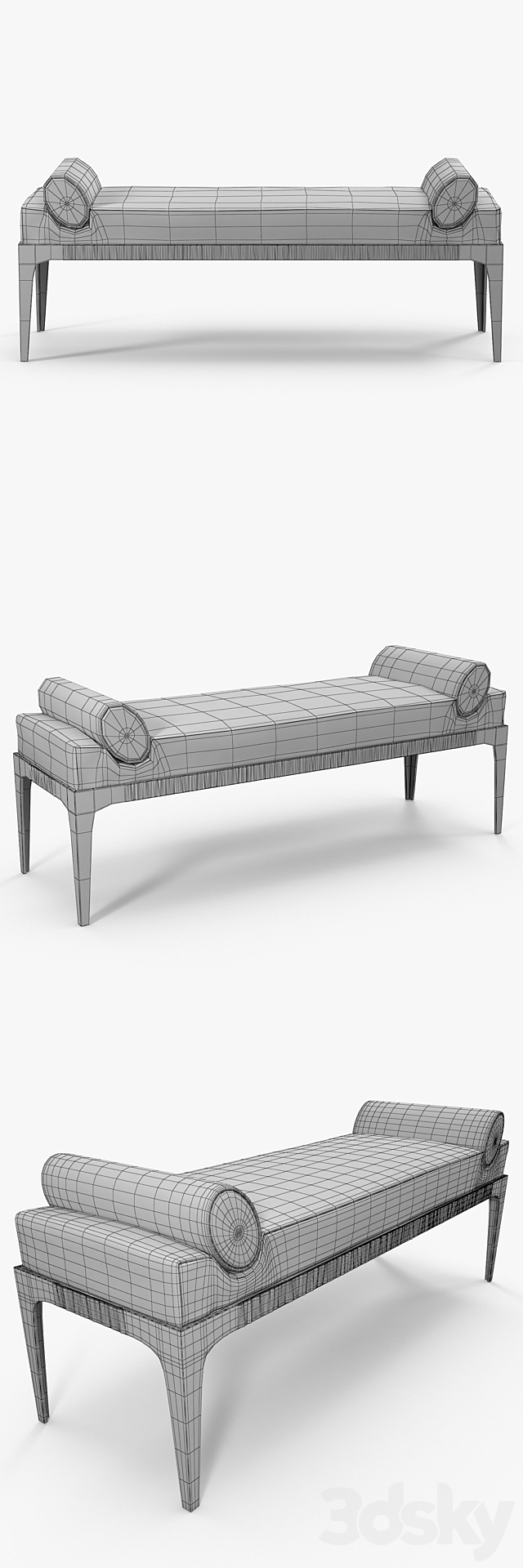 Promemoria – Montagu daybed 3ds Max - thumbnail 3