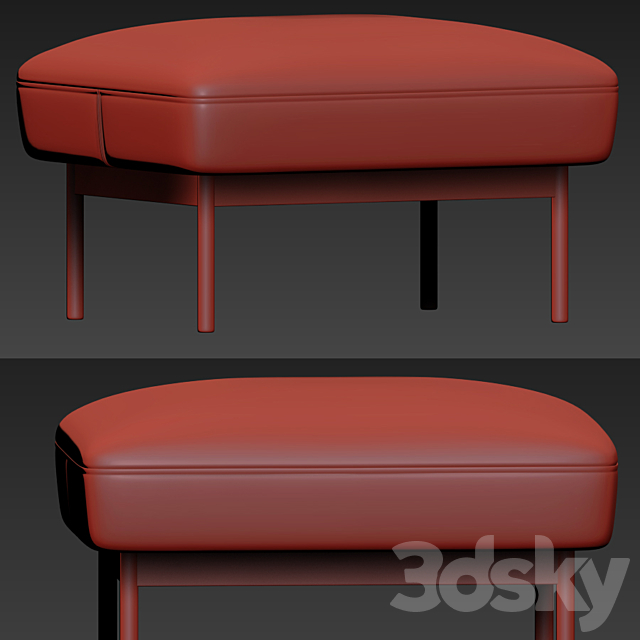 Puff Puff Bench by Blu Dot 3DSMax File - thumbnail 2