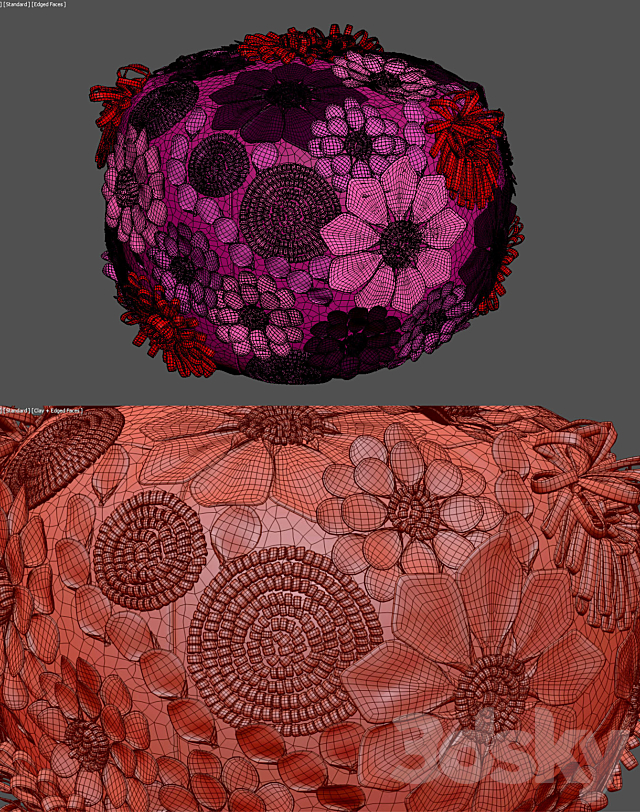 Puff_loca Nera Big Garden Flower 3DS Max Model - thumbnail 3