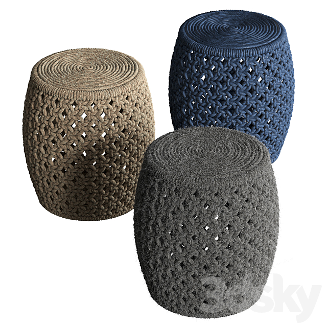 Puffs Angela Stool from Madegoods 3DSMax File - thumbnail 1