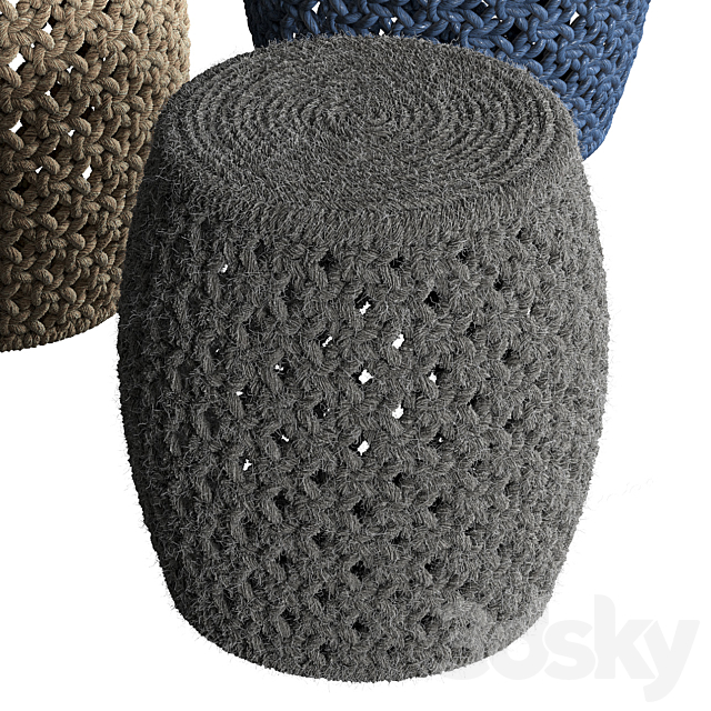 Puffs Angela Stool from Madegoods 3DSMax File - thumbnail 2