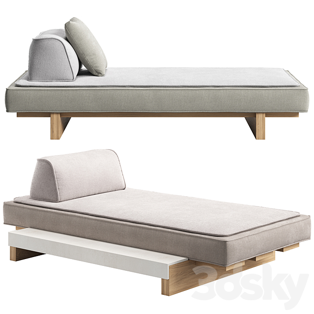 RAF Daybed by Piet Boon 3ds Max - thumbnail 1