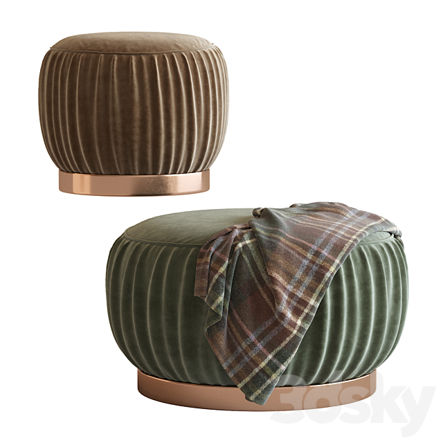 René Pouf 3DS Max Model - thumbnail 3