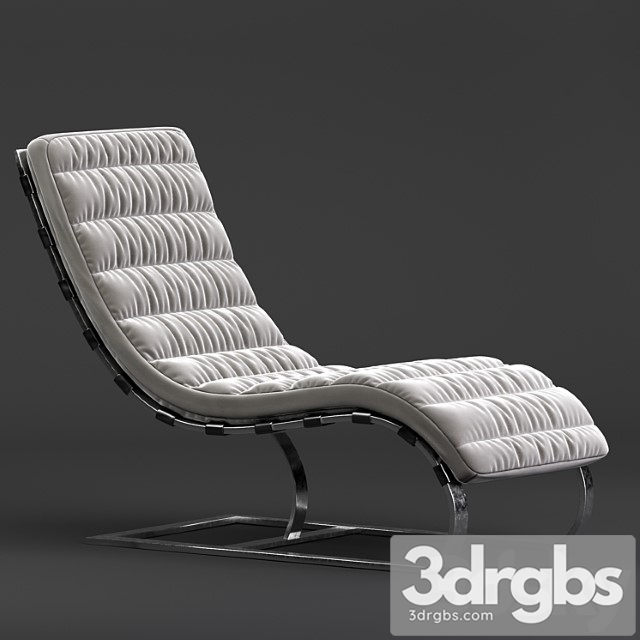 Restoration hardware chaise lounge 2 3dsmax Download - thumbnail 1